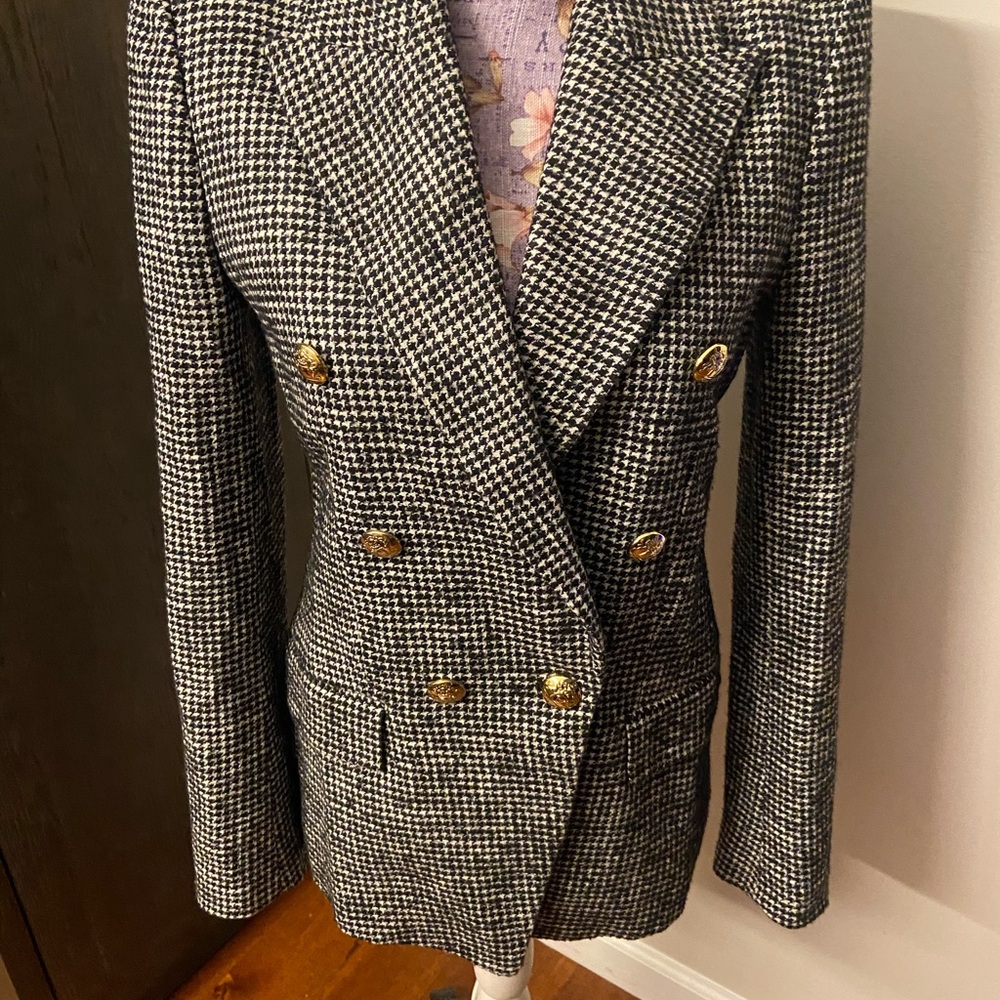Zara houndstooth blazer XS - Picture 2 of 5